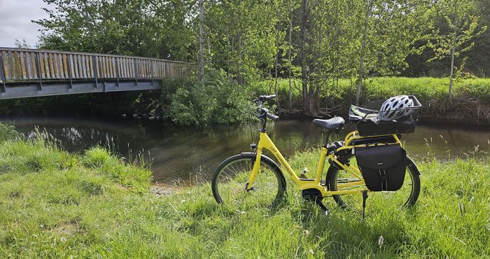 Fahrrad vor Treene