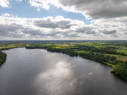 Der Sankelmarker See von oben