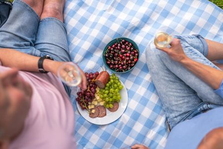Picknick von oben