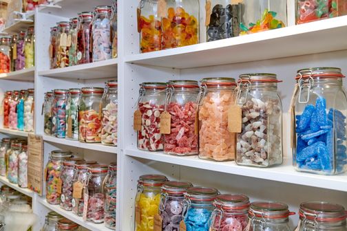 Riesenauswahl verschiedenster Süßigkeiten 
