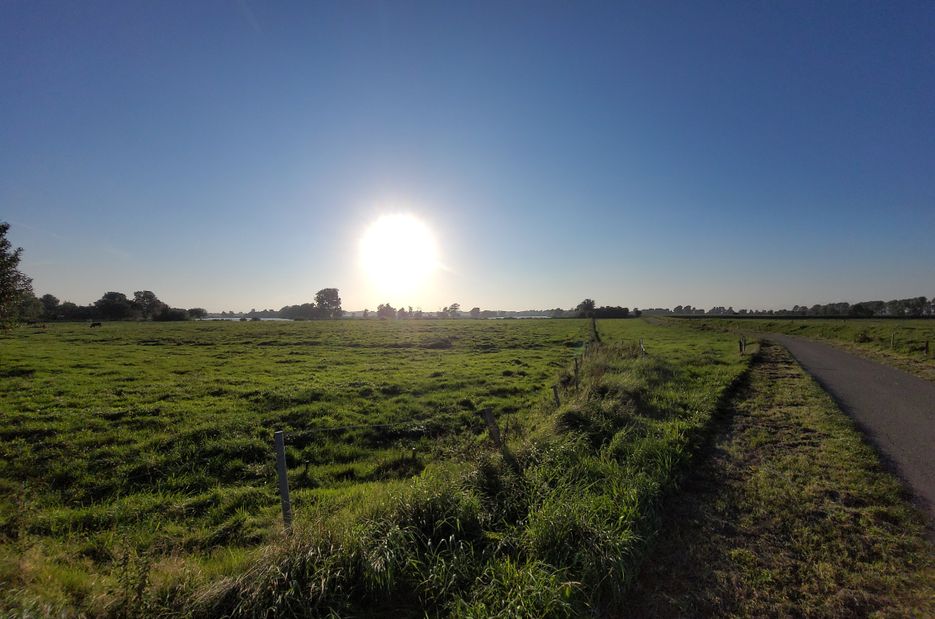 Felder im Sonnenlicht