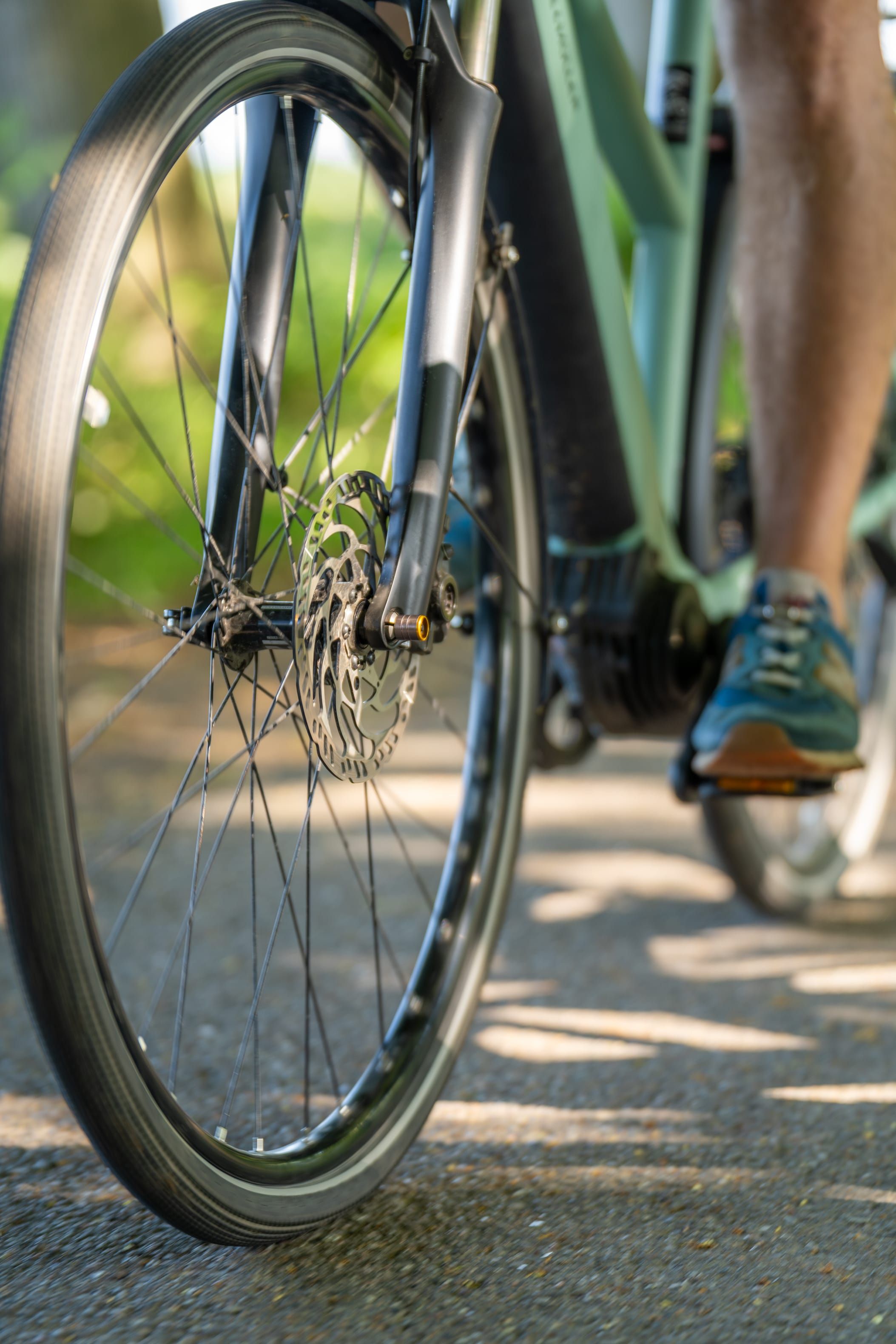 Mit dem Fahrrad kann man das Grüne Binnenland erkunden.