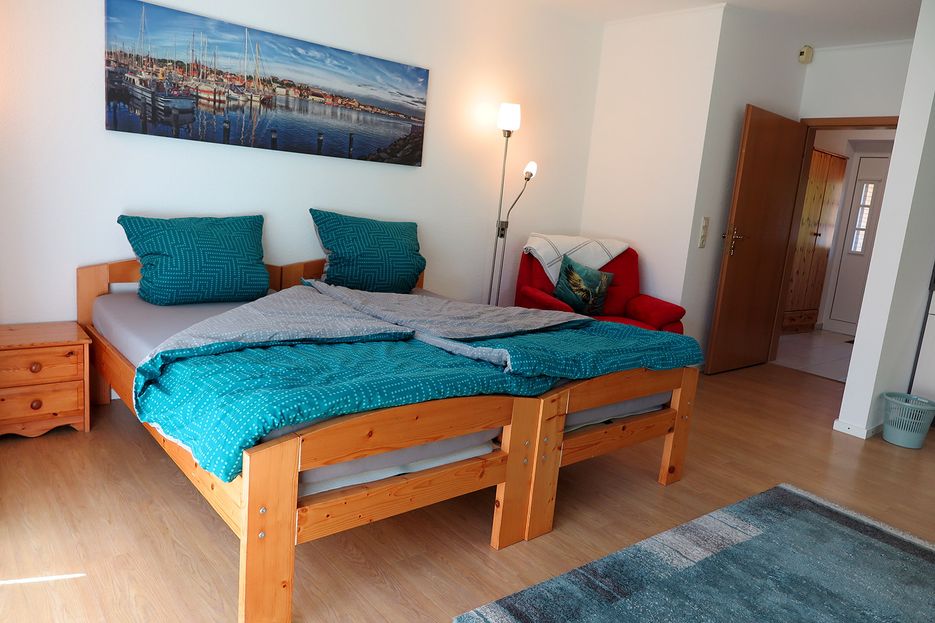 Schlafzimmer der Ferienwohnung