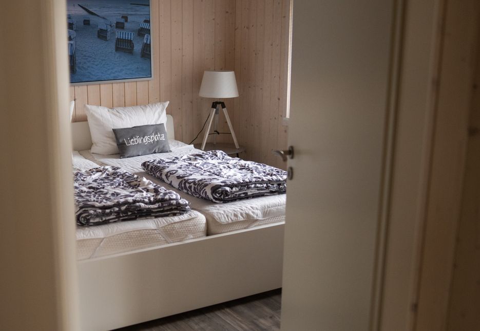 Blick ins Schlafzimmer