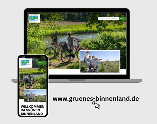 Handy und Laptop zeigen die neue Internetseite
